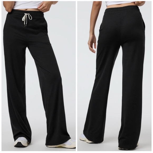 Vuori Pants - VUORI  Halo Essential Wide leg Black size XS NWT